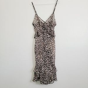 Victoria's Secret Slinky Sheer Leopard Slip Dress